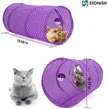 Load image into Gallery viewer, Cat Toys Kitten Toys Assorted, Variety Catnip Toy Set Including 2 Way Tunnel Storage Bag 29 Pieces