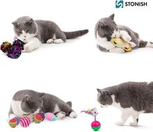 Load image into Gallery viewer, Cat Toys Kitten Toys Assorted, Variety Catnip Toy Set Including 2 Way Tunnel Storage Bag 29 Pieces