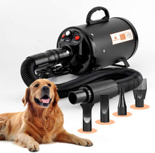 Load image into Gallery viewer, Dog Blow Dryer for Grooming 4.5HP/2800W, Stepless Adjustable Speed High Velocity Dryer for Dogs