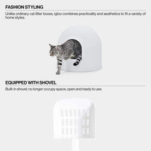 Load image into Gallery viewer, Cat Litter Box with Lid Large with Scooper Cat Litter