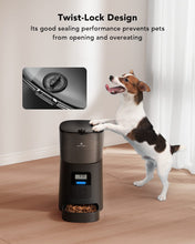 Load image into Gallery viewer, Automatic Dog Feeder, 6L Dog Food Dispenser with Twist Lock Lid