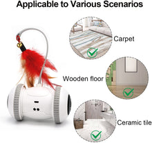 Load image into Gallery viewer, Cat Toys Robotic Interactive Indoor Electronic Toys with LED Light 360 Degree Rotation
