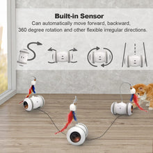 Load image into Gallery viewer, Cat Toys Robotic Interactive Indoor Electronic Toys with LED Light 360 Degree Rotation Sensor Mode