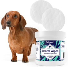 Load image into Gallery viewer, Dental Wipes for Dogs - Bad Breath, Plaque and Tooth Decay Gone - 100 Presoaked Pads