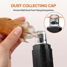 Load image into Gallery viewer, Dog Nail Grinder – Pet Nail Grinder for Small, Medium and Large Dogs with Nail Clippers Set – Low-Noise Dog/cat Nail Trimmer with LED Light – Rechargeable Cordless Pet Nail Trimmer, White