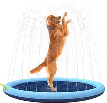 Load image into Gallery viewer, Splash Sprinkler Pad for Dogs Kids,67’’ Thicken Dog Pool with Sprinkler,Pet Outdoor Play Water Mat Toys for Dogs Cats and Kiddie