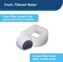 Load image into Gallery viewer, PetSafe Drinkwell Pagoda Cat and Dog Drinking Fountain, 70 oz Capacity Automatic Water Dispenser for Pets, Filters Included