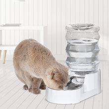 Load image into Gallery viewer, Automatic Pet Waterer, 3.5L Gravity Stainless Steel Water Dispenser Large Capacity Water Feeder for cats