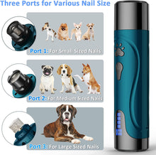 Load image into Gallery viewer, Dog Nail Grinder, Dog Nail Trimmers and Clippers Kit, Super Quiet Electric Pet Nail Grinder, Rechargeable
