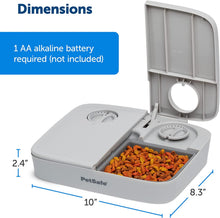 Load image into Gallery viewer, Analog 2 Meal Programmable Pet Feeder, Automatic Dog and Cat Feeder