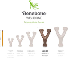 Load image into Gallery viewer, Wishbone Durable Dog Chew Toy for Aggressive Chewers, Real Peanut, Made in USA, Large