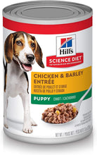 Load image into Gallery viewer, Hill's Science Diet Puppy Wet Dog Food, Chicken & Barley Entrée, 370g, 12 Pack