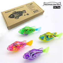 Load image into Gallery viewer, Interactive Swimming Robot Fish Toy for Cat/Dog with LED Light (4 pcs)