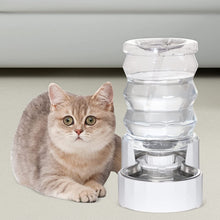 Load image into Gallery viewer, Automatic Pet Waterer, 3.5L Gravity Stainless Steel Water Dispenser Large Capacity Water Feeder for cats