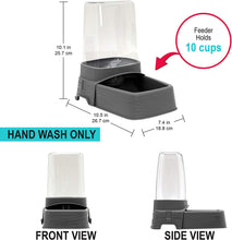 Load image into Gallery viewer, SportPet Food Bowls_Raised Stainless Steel Bowl_Gravity Feeder and Waterer