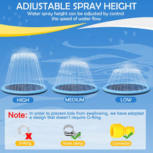 Load image into Gallery viewer, Splash Pad for Dogs Kids, 67in Non Slip Dog Pool Sprinkler for Kids Dogs Thickened Durable Bath Pool