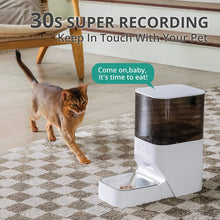 Load image into Gallery viewer, Automatic Cat Feeder, Timed Cat Feeder with APP Control Up to 20 Portions 10 Meals Per Day