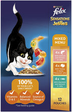 Load image into Gallery viewer, Felix Sensations Jellies Mixed Menu 60*85gm