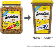 Load image into Gallery viewer, TEMPTATIONS Classic Crunchy and Soft Cat Treats Tasty Chicken Flavor 30 OUNCE