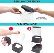 Load image into Gallery viewer, SportPet Food Bowls_Raised Stainless Steel Bowl_Gravity Feeder and Waterer