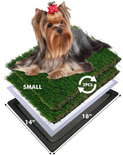 Load image into Gallery viewer, Dog Grass Pee Pads for Dogs with Tray S L XL