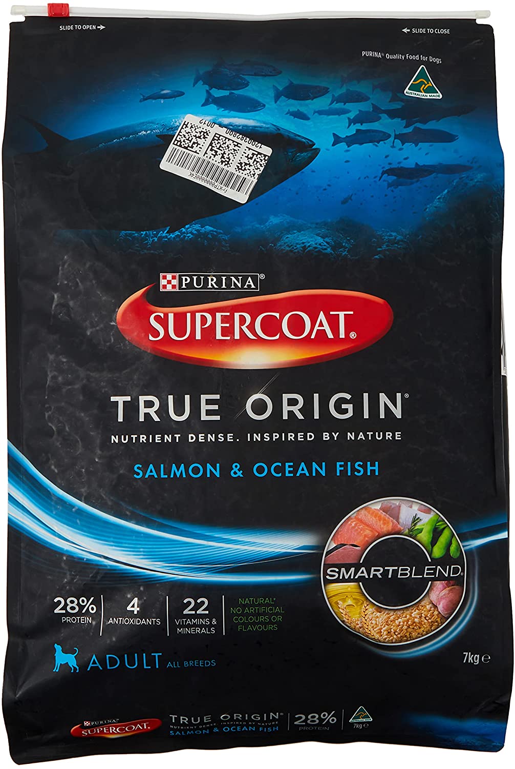 Supercoat True Origin Dog Food Salmon and Ocean Fish 7kg OZ