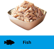 Load image into Gallery viewer, Dine Fine Flakes Tuna And Whitefish Wet Cat Food 35G*12 Pack