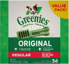 Load image into Gallery viewer, Greenies Dental Dog Original (Regular) Treat 1kg (36 Treats)