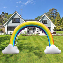 Load image into Gallery viewer, Inflatable Rainbow Sprinkler Backyard Games Water Toy, Yard Fun for Kids with Over 6 Feet long