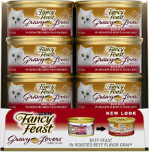 Load image into Gallery viewer, Fancy Feast Gravy Lovers Beef Wet Cat Food, Adult 24*85gm