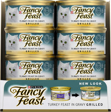 Load image into Gallery viewer, Fancy Feast Grilled Turkey in Gravy Wet Cat Food, Adult, 24x85g