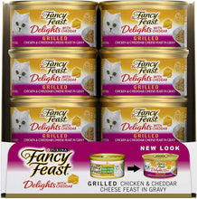 Load image into Gallery viewer, Fancy Feast Delights with Cheddar Chicken Wet Cat Food, Adult 24*85gm