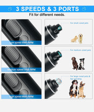 Load image into Gallery viewer, Dog nail Grinder with UV light,rechargeable with power display