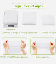Load image into Gallery viewer, Pet bath wipe vitamin E & Aloe unscented 400 sheets