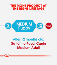 Load image into Gallery viewer, Royal Canin Medium breed dry puppy food Junior 15kg