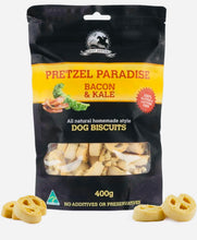 Load image into Gallery viewer, Treat hunters bacon and kale dog biscuits for small & large dog 400gm