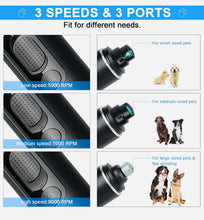 Load image into Gallery viewer, Nail grinder with UV light and flashlight,rechargeable with power display
