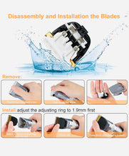 Load image into Gallery viewer, Dog cordless pet clippers 2 in 1 with small trimmer blade,Eocean 13 pieces pet dog grooming kits with detachable blades etc
