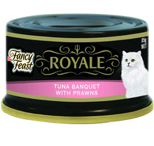 Load image into Gallery viewer, Fancy feast Royale Tuna banquet with prawns cat food 24*85g