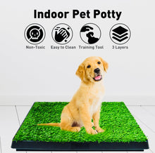 Load image into Gallery viewer, Dog portable indoor toilet training grass Mat 3 layers
