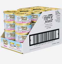 Load image into Gallery viewer, Fancy Feast Kitten Ocean Whitefish Wet Cat Food, 24X85g