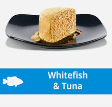 Load image into Gallery viewer, Dine perfect portions wet cat food pate whitefish 75gm*24 Pack