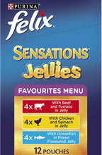 Load image into Gallery viewer, Felix sensations Jellies,Favourite Menu 60*85gm