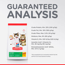 Load image into Gallery viewer, Hills science diet kitten chicken recipe dry cat food 10KG bag