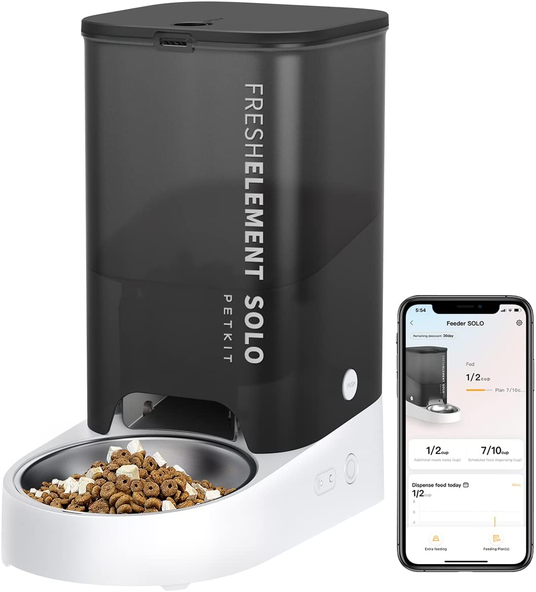 PETKIT Automatic WiFi Cat Feeder, APP Control for Remote Feeding & Monitor, Schedule Up to 10 Meals Per Day