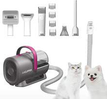 Load image into Gallery viewer, PETKIT Airclipper 5 in 1 Pet Grooming Vacuum,Professional Dog Grooming Kit with Paw Trimmer,1.4L Dust Cup Cat Dog Brush Vacuum Grooming Tools for Pet Hair Shedding
