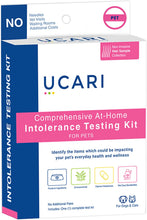 Load image into Gallery viewer, UCARI Pet Sensitivity &amp; Intolerance Test Kit for Dogs &amp; Cats | 1000+ Environmental &amp; Pet Food Intolerance Screening | | 4 Tests in 1
