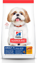 Load image into Gallery viewer, Hill&#39;s 7 Plus Small Bites Chicken Meal Barley and Brown Rice Recipe Dry Dog Food, 2 kg
