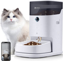 Load image into Gallery viewer, Cat Feeders, 3.5L Timed Pet Feeder with Three-Layers Preservation and Hand-Fired Porcelain Bowl
