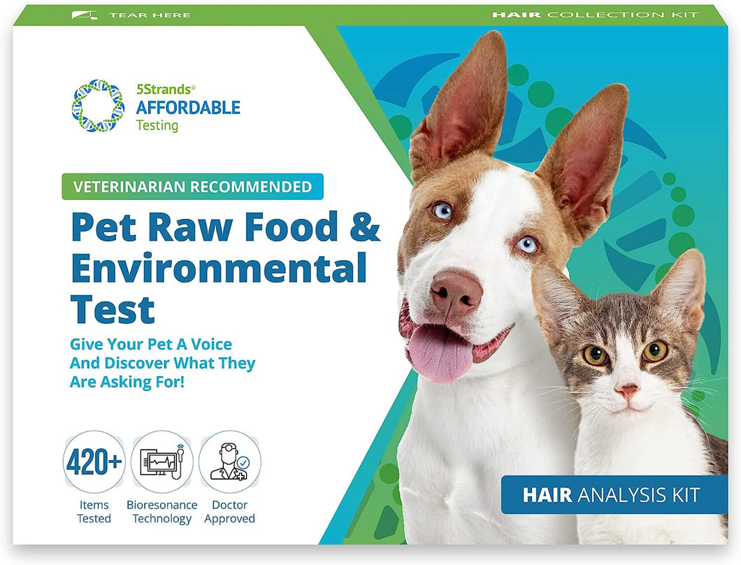 5Strands Pet Raw Food Intolerance & Environmental Sensitivity Test, at Home Test for Dogs & Cats